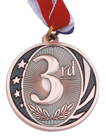 3rd Bronze medal with neck ribbon