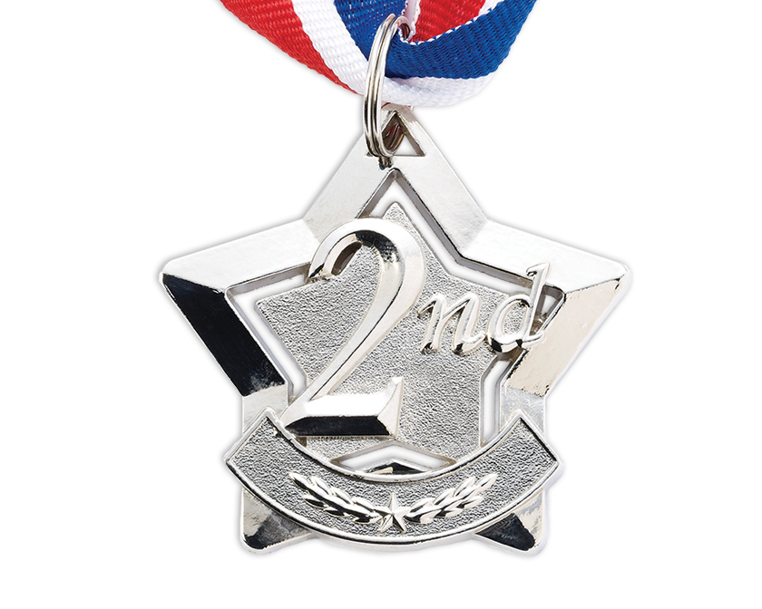 2nd Silver Star medal with neck ribbon