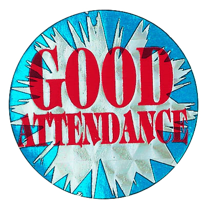 Good attendance sticker