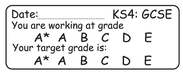 KS4 stamper - You are working at grade...