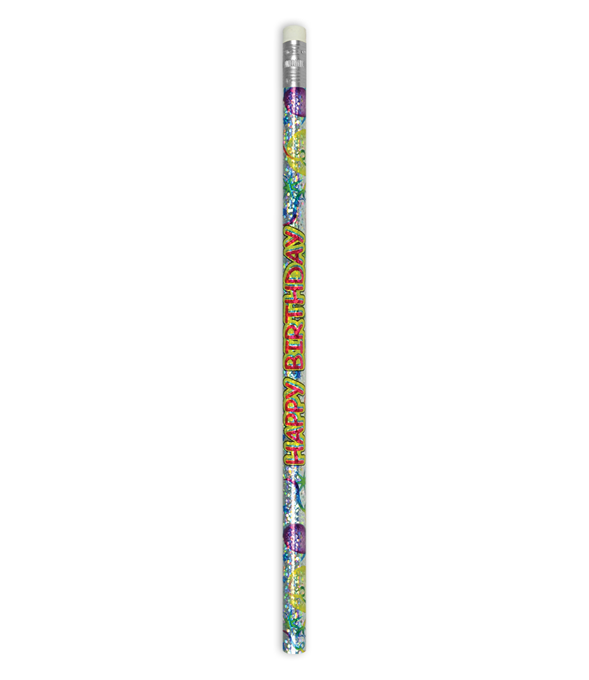 Diffraction 'Happy birthday' pencil