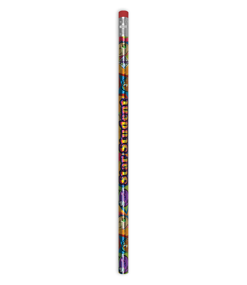 Metallic 'Star student' pencil