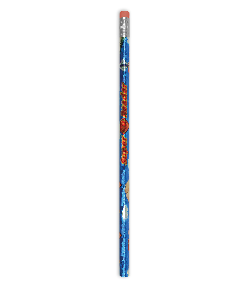 Metallic 'Super reader' pencil