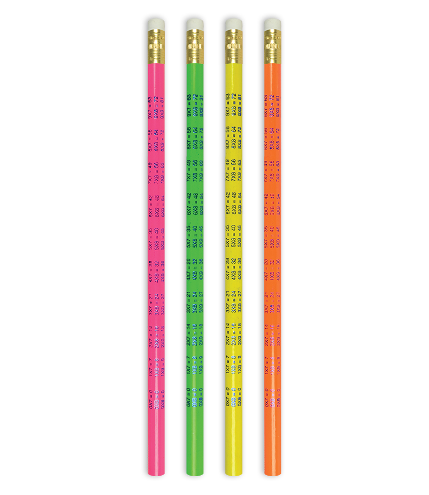Neon Multiplication pencil