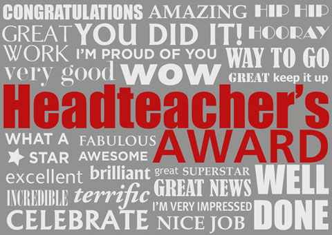 Headteacher's Award Postcard