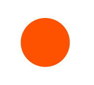 Plain Orange Dot 8.5mm