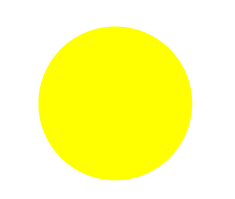 Plain Yellow Dot 13mm