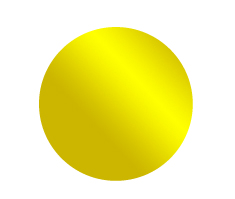 Plain Metallic Gold Dot 13mm