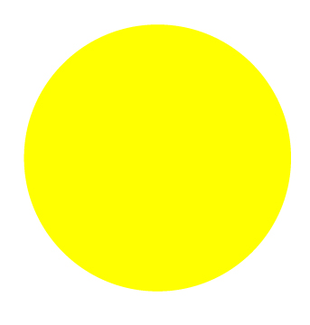 Plain Yellow Dot 25mm