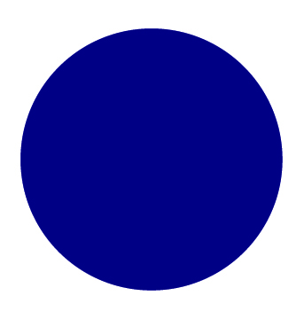 Plain Mid Blue Dots 43mm