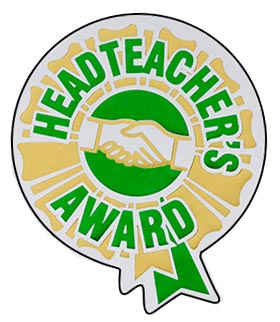 Headteacher's Award rosette sticker