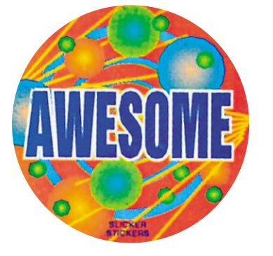 Awesome' sticker