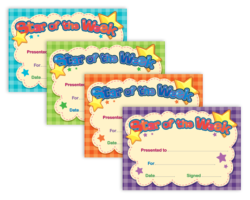 Star of the Week certificate