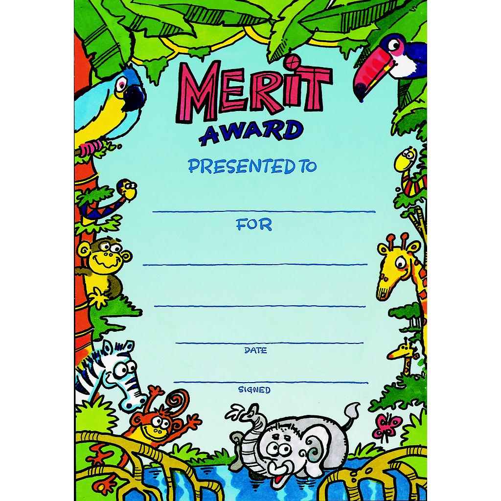 Merit Award' jungle Certificate