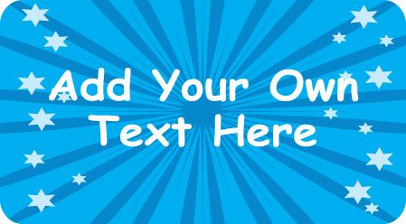 Personalised Stickers - Stars (6 designs)