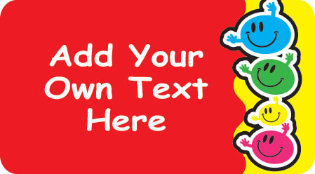 Personalised Stickers - Smiley Heads (6 designs)