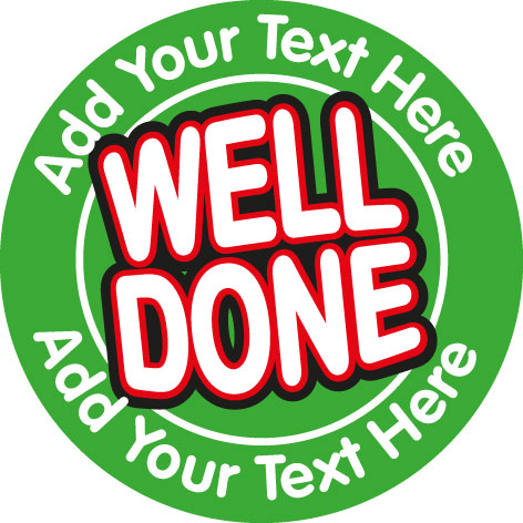 Personalised Stickers - Happy Words (6 designs)