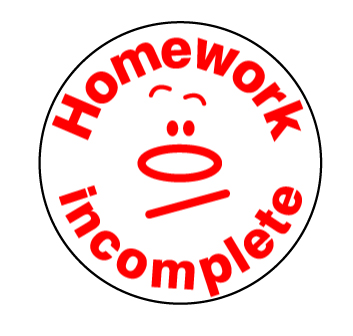 Homework Incomplete stamper