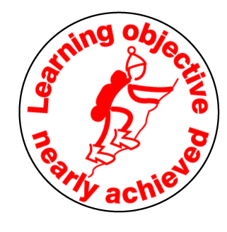 Learning Objective Nearly Achieved stamper