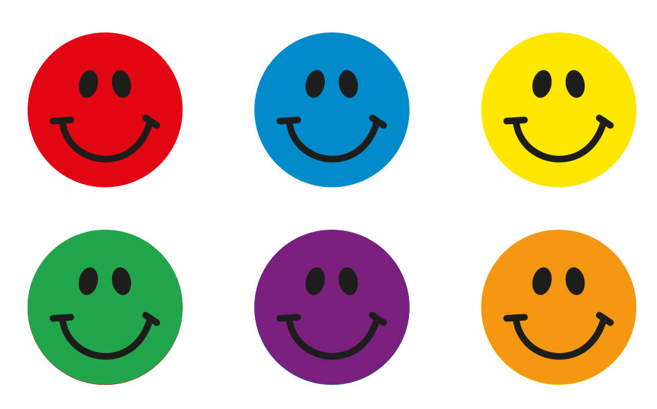 Classic bright smiles - 19mm - pack of 600