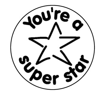 You're a super star stamper