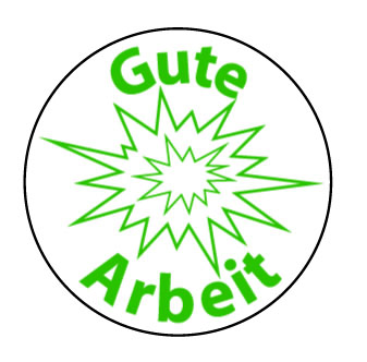 Gute arbeit stamper