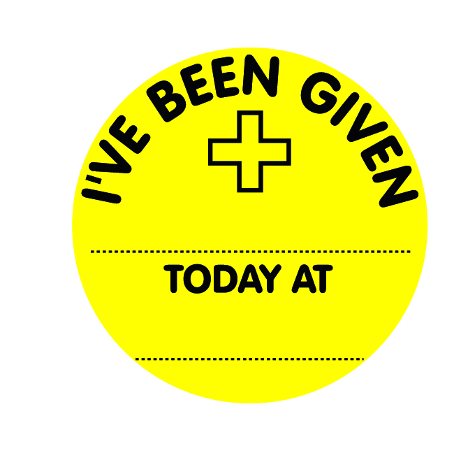 I've been given.......' sticker