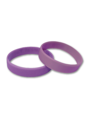 Purple silicone wristband