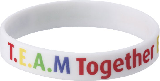 TEAM Together Everyone Achieves More silicone wristband