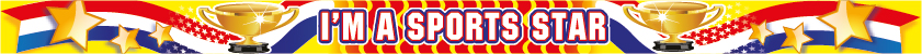I'm a sports star wristband