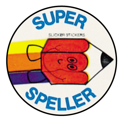 Super speller' sticker