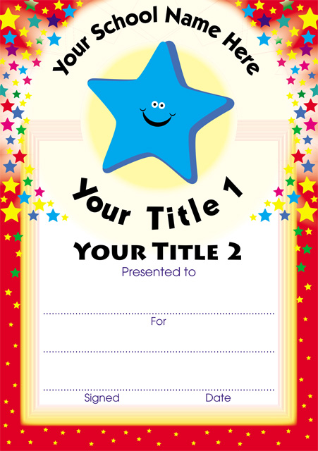 Customised Certificates (minimum quantity of 50)