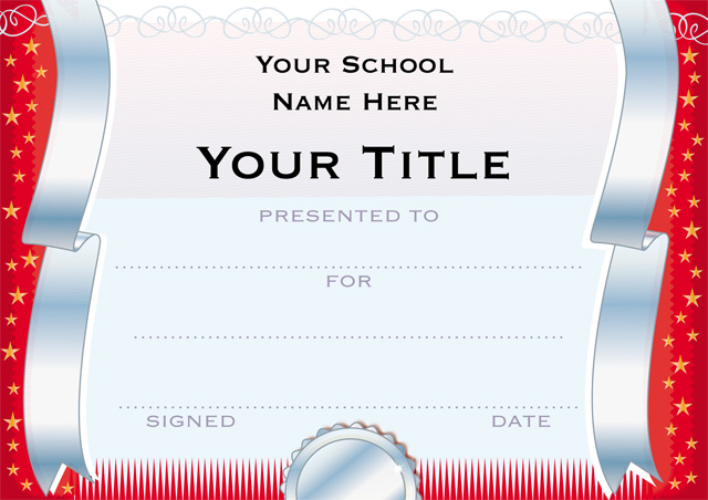 Customised Certificates (minimum quantity of 50)