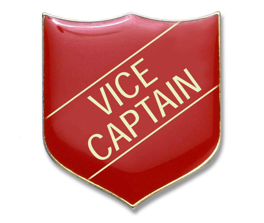 VICE CAPTAIN badge red (pack of 5)