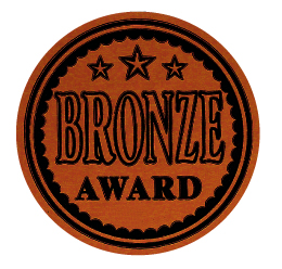 Metallic 'Bronze Award' sticker 19mm