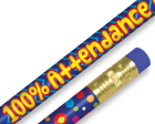 100% Attendance Award Pencil