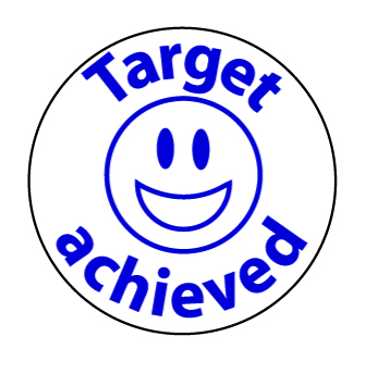 Target Achieved stamper