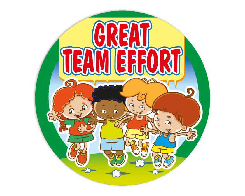 Great Team Effort' sticker