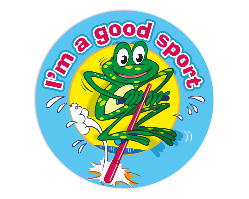 I'm a good sport sticker