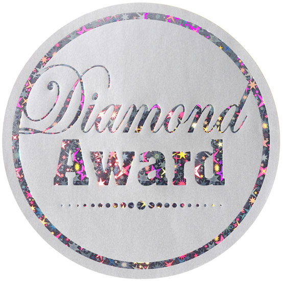 Jumbo Stickers 'Diamond Award
