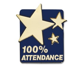 100% ATTENDANCE - Midnight blue (pack of 5)