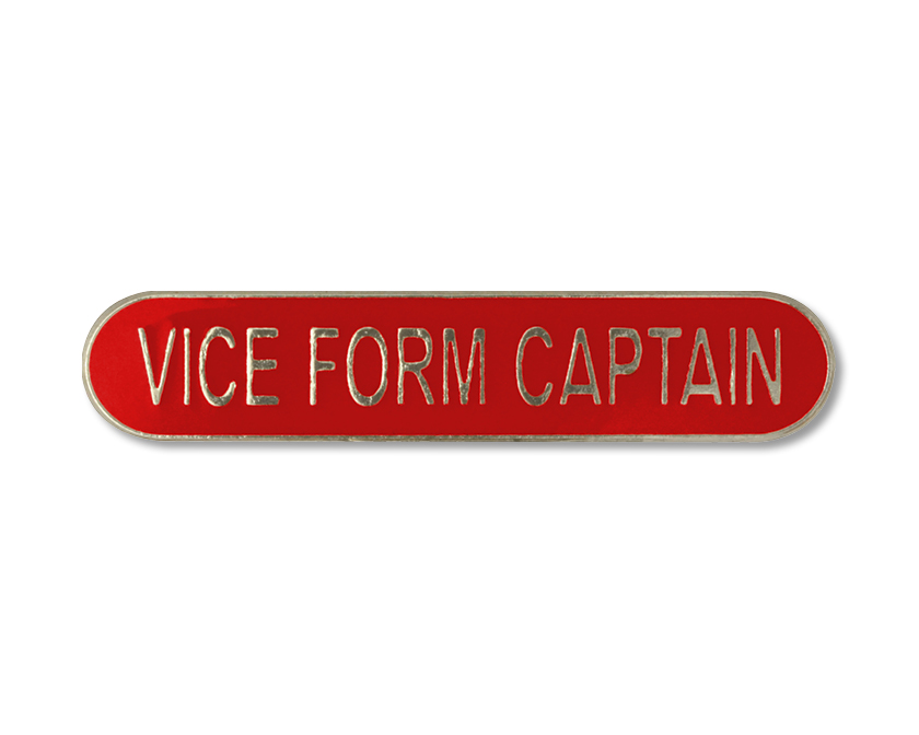 VICE FORM CAPTAIN badge red (pack of 5)