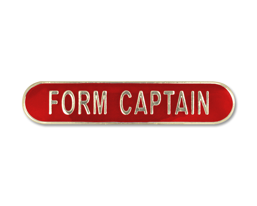 FORM CAPTAIN badge red (pack of 5)