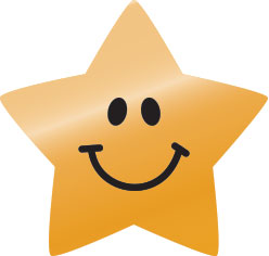 Bronze star bumper pack (35mm) Stickers