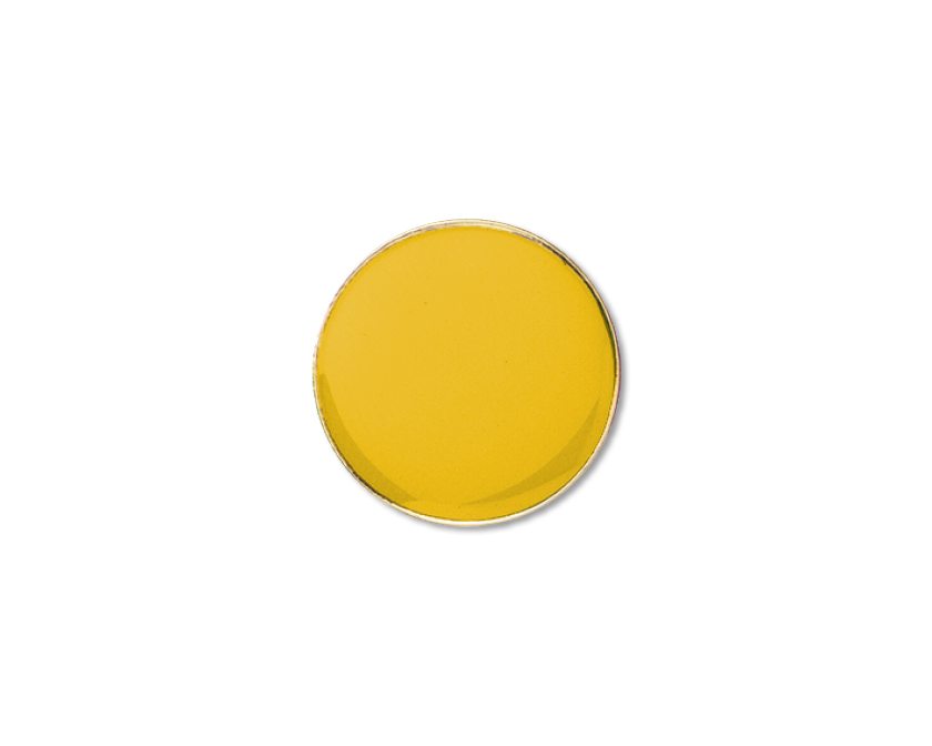 Tiny Yellow Circle Enamel badge (pack of 5)