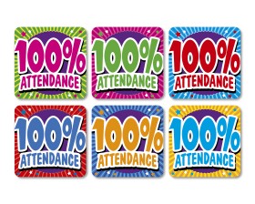 100% Attendance Multipack (6 designs)