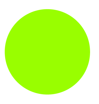 FL. GREEN 43mm dots (80 per pack)