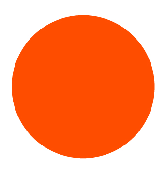 FL. RED 43mm dots (80 per pack)