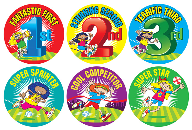 Girls Sports Jumbo sticker pack