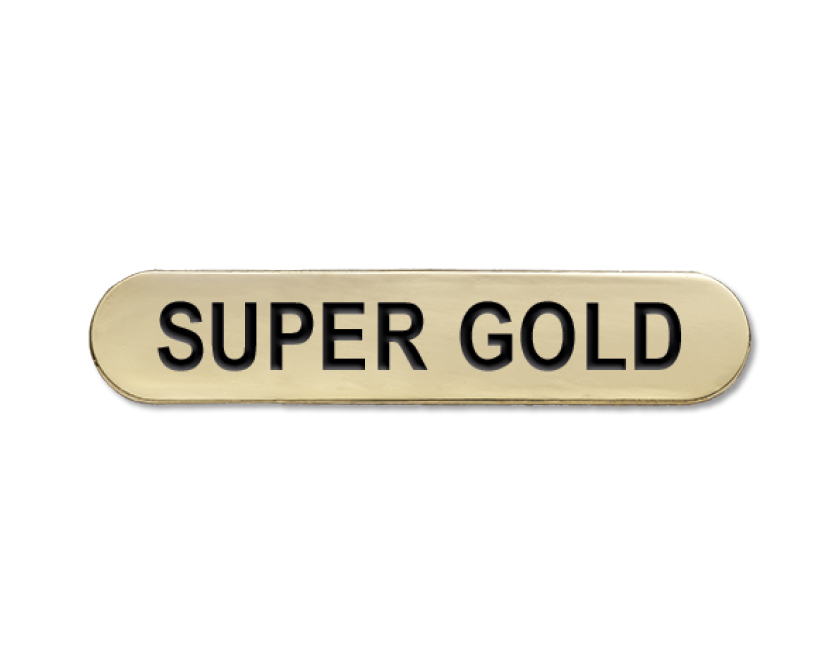 Super Gold enamel badge (pack of 5)